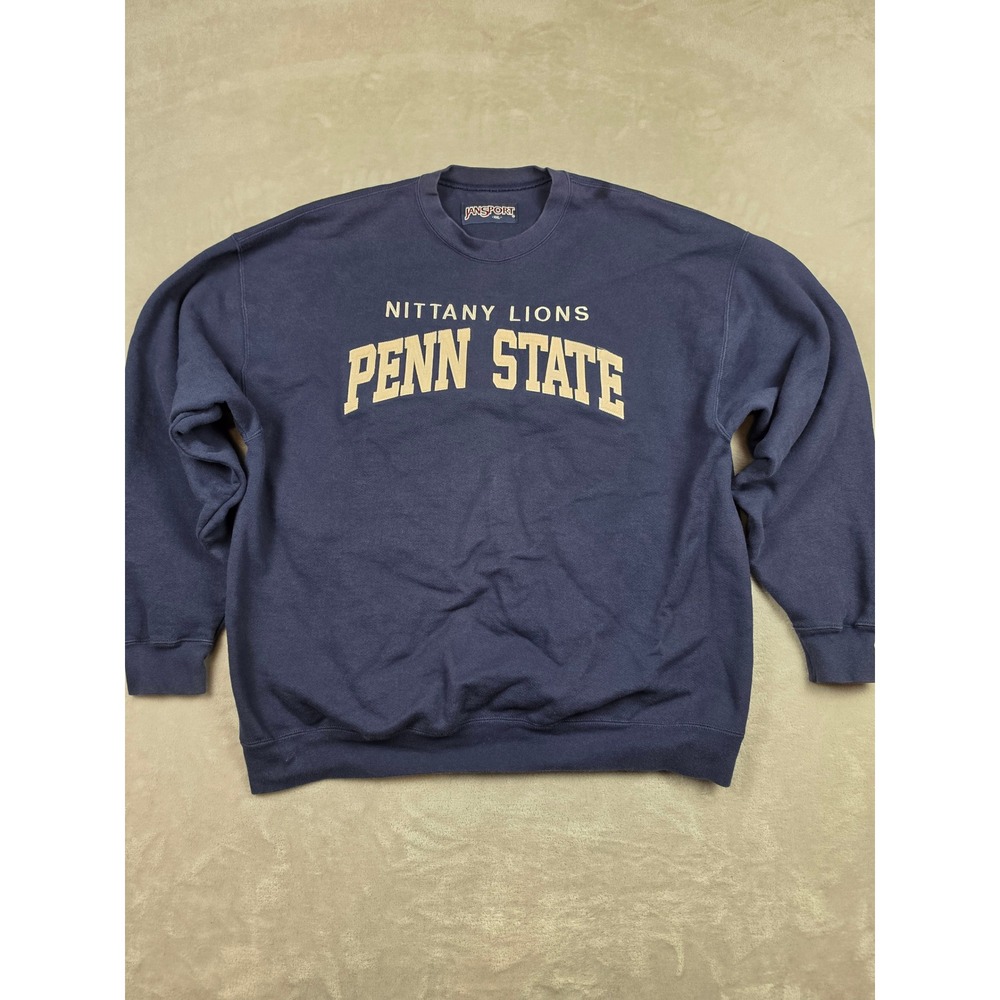 JanSport Penn State Nittany Lions Sweatshirt Mens XXL Blue Crewneck Fleece *Read